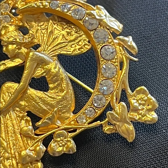 Vintage Kirkland’s Foley Gold-tone Brooch - Picture 4 of 7